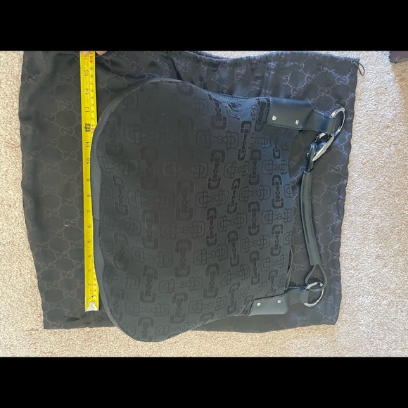 GUCCI Monogram Extra Large Hobo Black - Picture 3 of 5